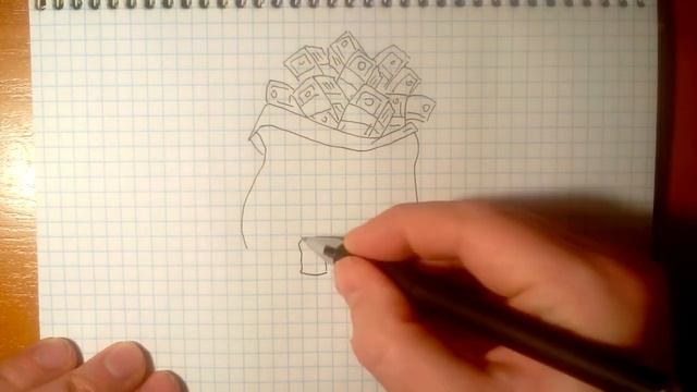 Просто рисуем ДЕНЬГИ, доллары, золото смотреть онлайн