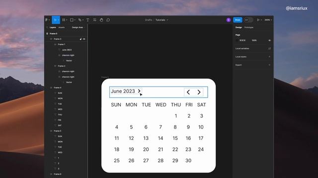 Calendar UI Component Designing in Figma full tutorial смотреть онлайн