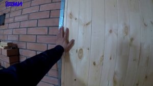Вагонка в БАНЕ из бревна. Lining in the BATH of logs.#БиБаня