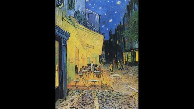 Café Terrace at Night (1888) in 4K resolution смотреть онлайн