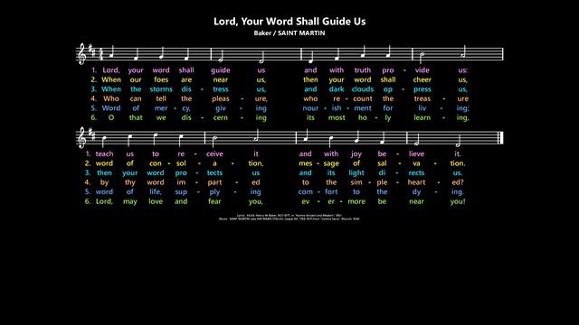 Lord, Your Word Shall Guide Us [Baker / SAINT MARTIN] смотреть онлайн