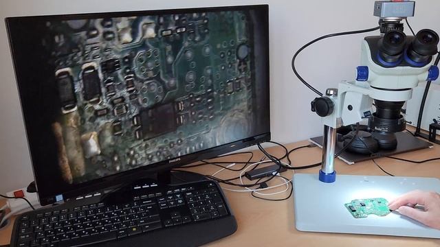 Камера для микроскопа с AliExpress 4K 30fps 60fps - Тестирование и обзор. смотреть онлайн