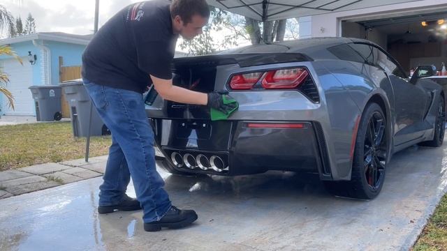 C7 Corvette - Wash, Polish & Ceramic Coating - Exterior Auto Detailing смотреть онлайн