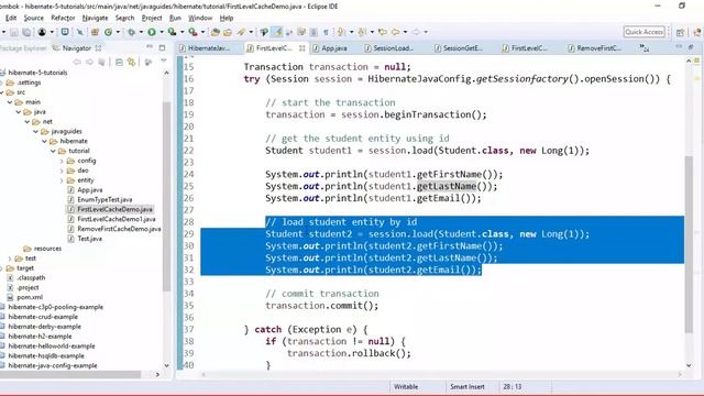 #5. Understanding Hibernate First Level Cache with Example смотреть онлайн