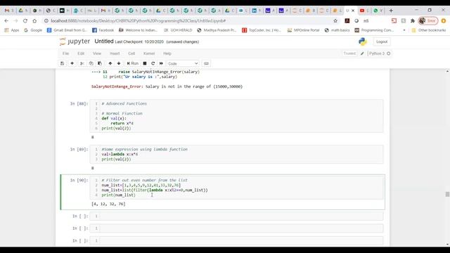 JNTUK IICSE PYTHON Advanced, Lambda Functions смотреть онлайн
