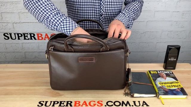 Обзор мужской сумки из натуральной кожи Tiding bag (96854) смотреть онлайн