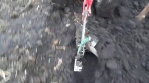 Вспашка по навозу мотоблоком Агро конным оборотным плугом ПО-23.