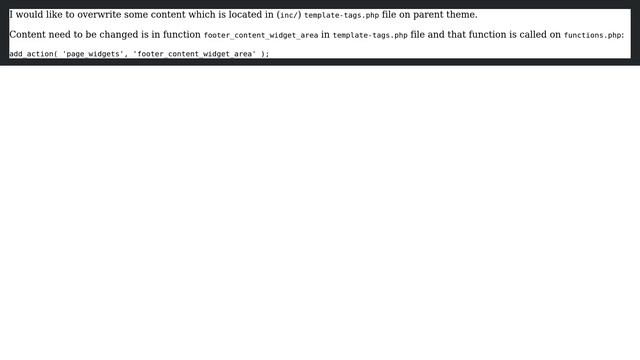 Wordpress: Overwrite template-tags.php in child theme смотреть онлайн