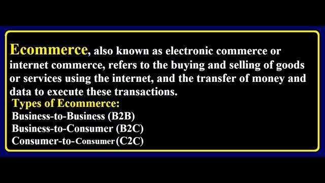 E-Commerce & Types of E-Commerce || Explained in Hindi / Urdu смотреть онлайн