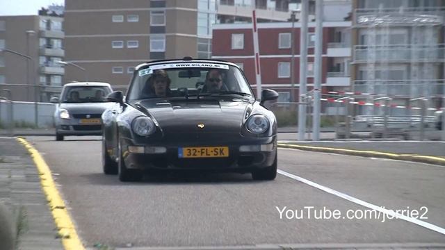 Ferrari F355 + Porsche 993 Turbo Sound! - 1080p HD смотреть онлайн