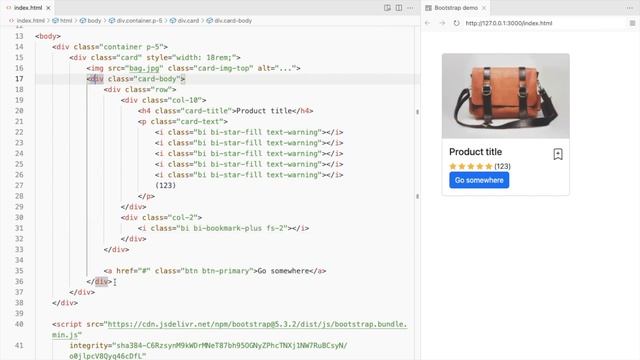 Bootstrap 5 Product Card смотреть онлайн
