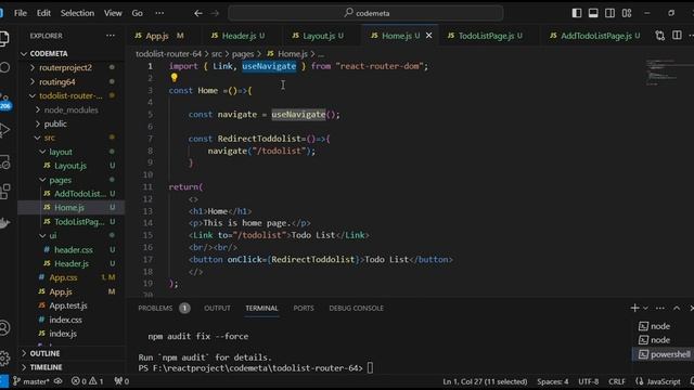 Navigate Between Pages with useNavigation | React Router v6.4 Tutorial in Hindi #react #router смотреть онлайн