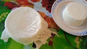 Самый простой рецепт творожного сыра из козьего молока!