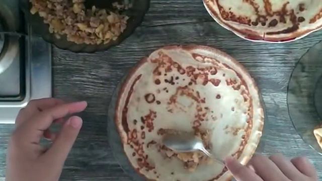 Блинчики с мясом проста и вкусна#блинчики смотреть онлайн