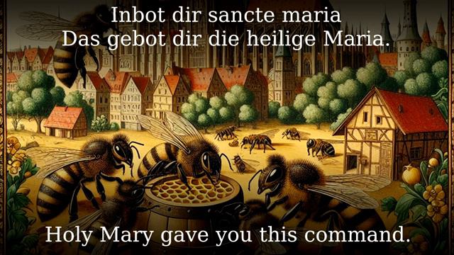 Lorscher Bienensegen [Medieval German bee blessing][+English translation] смотреть онлайн
