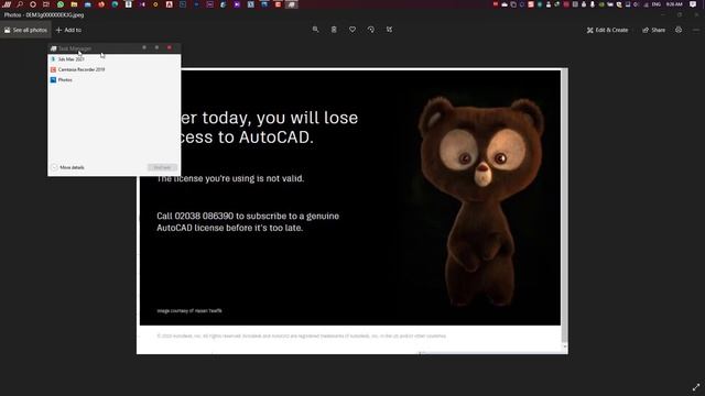 مشكلة رسالة ان الماكس مش نسخة اصلية - Autodesk genuine licence смотреть онлайн