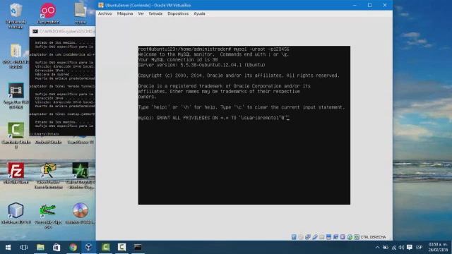 CONEXION REMOTA MYSQL DE UBUNTU SERVER A WINDOWS VIRTUALMENTE смотреть онлайн