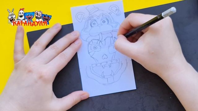 ГЭМРОК ФРЕДДИ ИЗ ФНФ 9 как нарисовать аниматроника ФРЕДДИ #fnf9 #securitybreach #fnaf