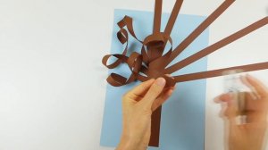 Осеннее Дерево Объемная аппликация из цветной бумаги Осенние поделки из бумаги 3D Paper Autumn Tree