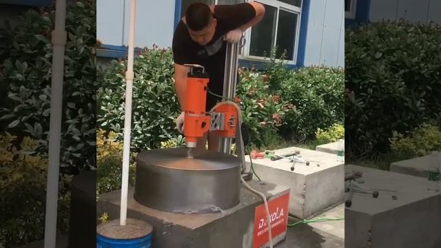 Тестовое сверление алмазным двигателем BYCON DMP-500 смотреть онлайн