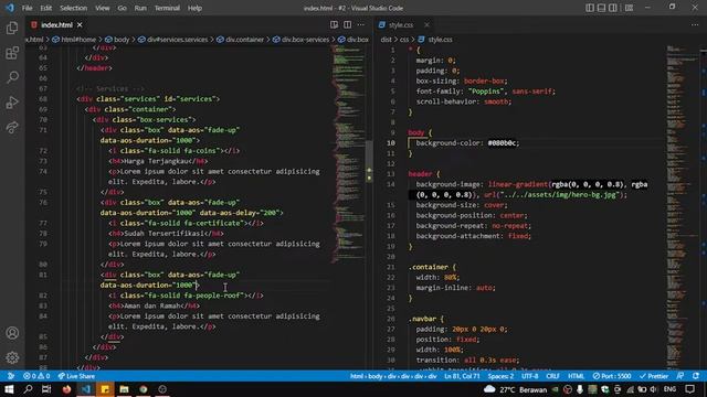 Cara Menambahkan ANIMASI ketika Scroll pada Website dengan AOS Cocok untuk Pemula (2022) смотреть онлайн