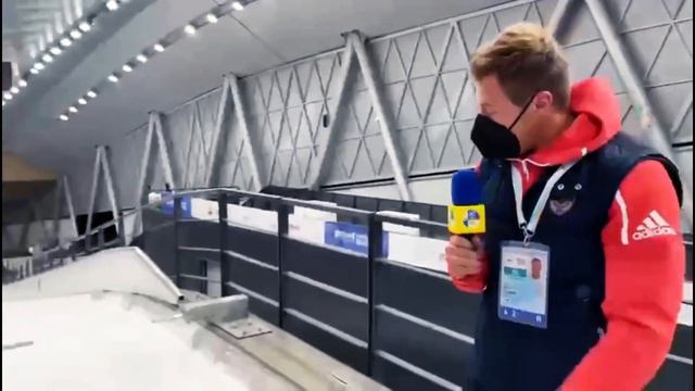 New Olympic luge track in China - Yanqing National Sliding Center - POV ride and information смотреть онлайн