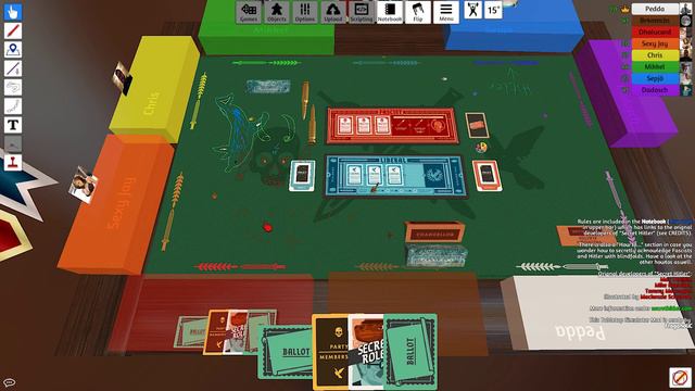 Das letzte Wort haben - ♠ Tabletop Simulator: Secret Hitler ♠ смотреть онлайн