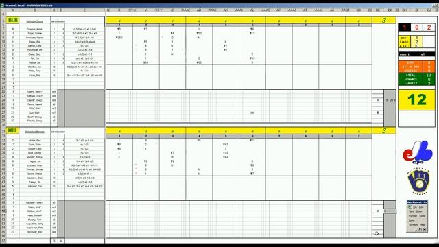 Strat-O-Matic Baseball EXCEL Fall League Game 218 Expos at Brewers смотреть онлайн