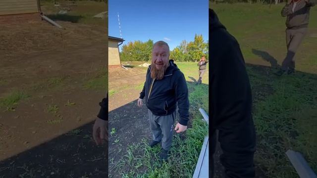 Рабочие моменты компании Арболит Юг, заводим воду в дом, монтаж отопления. смотреть онлайн
