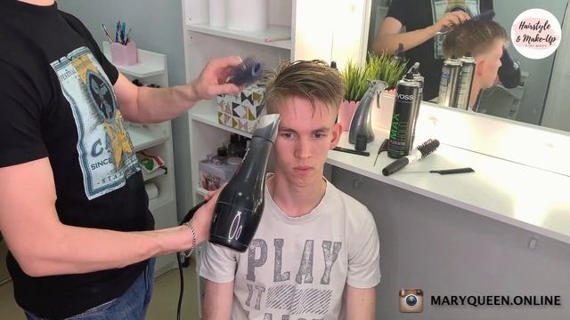 #3 [Бальная прическа] Мужская прическа для бальных танцев, секрет сушки! смотреть онлайн