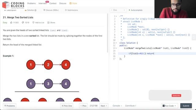 21. Merge Sorted Lists Leetcode Problem | Solution with Explanation | DSA Problem Series смотреть онлайн