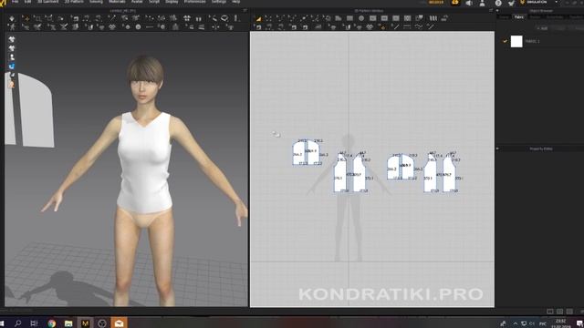 2. Создание первой одежды в Marvelous Designer | Курс дизайна в MD смотреть онлайн
