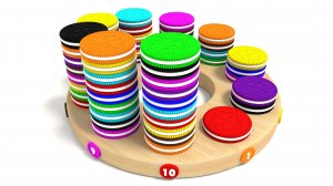 Учим цифры Цветные Печеньки Орео - Обучающие Видео Для Детей. Волшебство