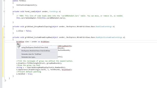 WinForms Data Grid  Expand Rows When Grouping