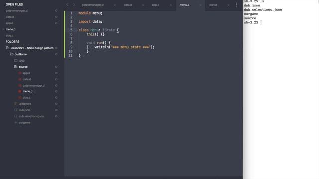 #23 | State Design Pattern | Let's learn Dlang game dev смотреть онлайн