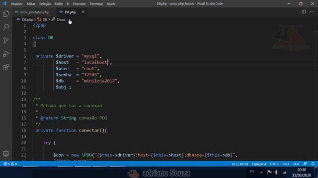 Curso PHP Básico - PDO Conexão com Banco de Dados 4 смотреть онлайн