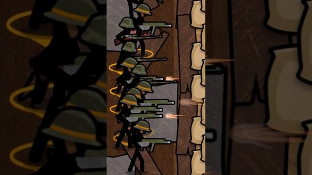 How to win battles with the Officer in Stickman Trenches! смотреть онлайн