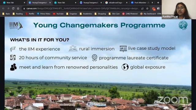 IIM Ranchi Young Changemakers Programme смотреть онлайн
