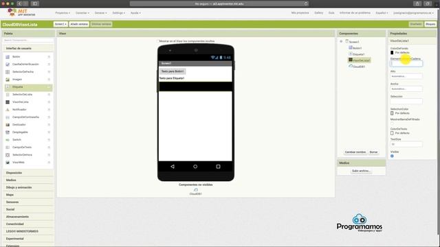 Cómo usar CloudDB y el VisorDeLista en App Inventor смотреть онлайн