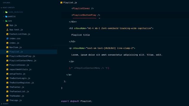 React JS Tailwind CSS Spotify клон #10 - Компоненты плейлиста смотреть онлайн