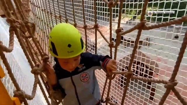 Веревочный городок в детском парке «Фили»