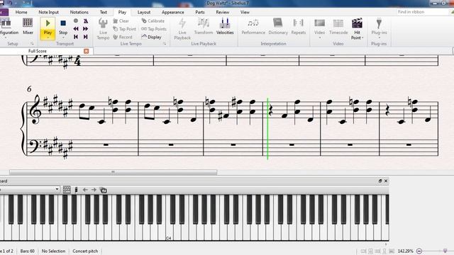 Самая легкая мелодия на пианино (Как играть Собачий Вальс) смотреть онлайн