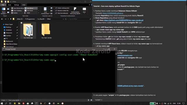 Tutorial - Cara membuat halaman Github dengan ReactJS | Deploy React App ke Github-Page смотреть онлайн