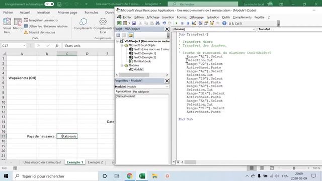 Comment coder en VBA dans EXCEL смотреть онлайн