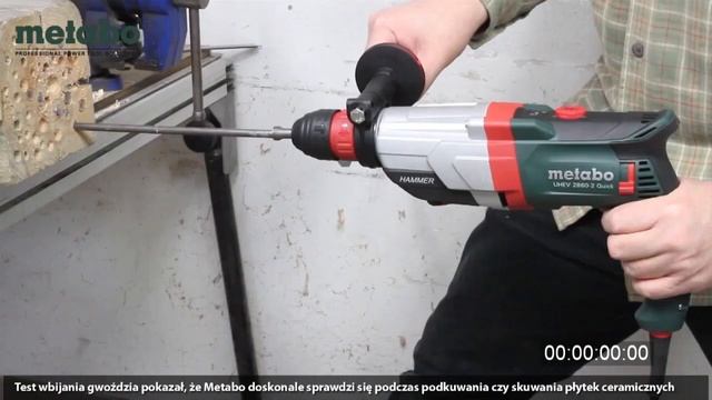 TEST MŁOTOWIERTARKI METABO UHEV 2860-2 QUICK смотреть онлайн