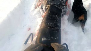 ИРБИС ТУНГУС SK500L. Делаю путик к озеру по глубокому снегу.