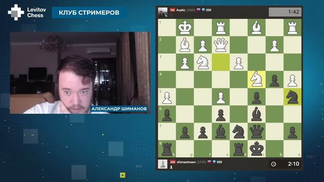 Гроссмейстер Александр Шиманов штурмует рейтинг 3000! / Клуб стримеров #23 смотреть онлайн