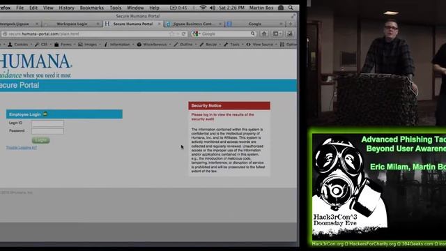 Hack3rcon 3 14 Advanced Phishing Tactics Beyond User Awareness Eric Milam, Martin Bos смотреть онлайн