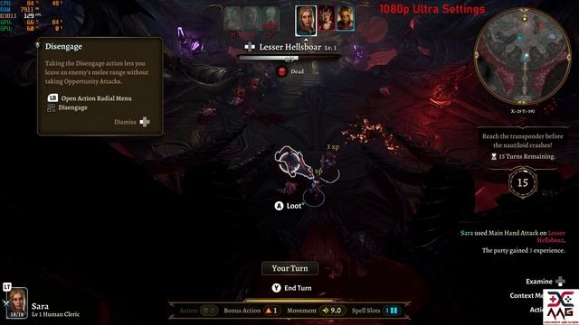 Baldur's Gate 3 RX 7800XT Benchmark 1440p, 1080p