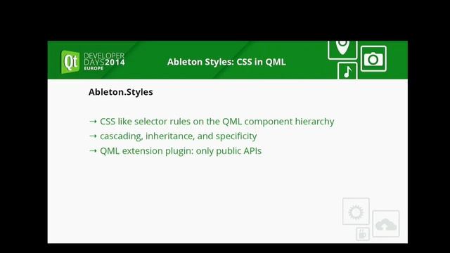 QTDD14 - Ableton Styles: CSS in QML - Gregor Klinke смотреть онлайн